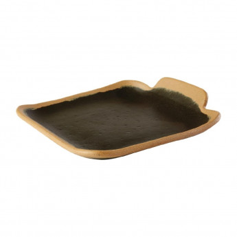 APS Crocker Square Platter Brown 140mm - Click to Enlarge