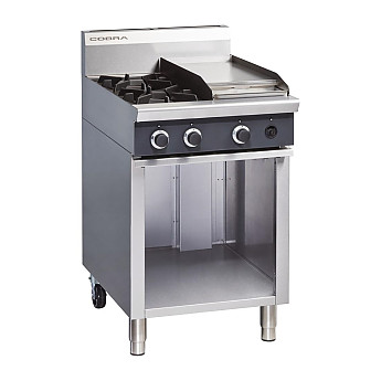 Blue Seal Cobra Gas Range 2 Burner with Griddle - Click to Enlarge