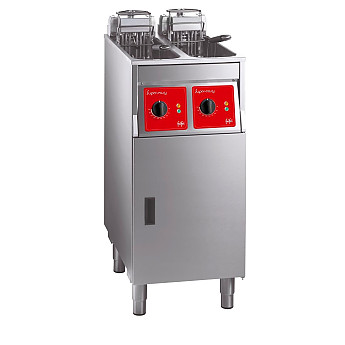 FriFri Super Easy 422 Electric Free-Standing Twin Tank Fryer with Filtration 2 Baskets 2x 11kW - Three Phase - Click to Enlarge