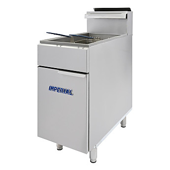 Imperial Single Tank Twin Basket Freestanding Gas Fryer IFS-50-OP - Click to Enlarge