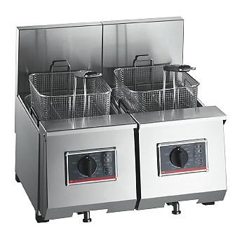 FriFri Profi+ 6+6 Electric Countertop Fryer Twin Tank Twin Baskets 2x4.6kW Three Phase - Click to Enlarge