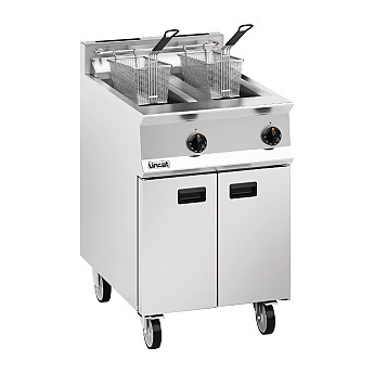 Lincat Opus 800 Twin Tank Twin Basket Free Standing Gas Fryer OG8111 - Click to Enlarge