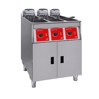 FriFri Super Easy 633 Electric Free-standing Fryer Triple Tank Triple Basket with Filtration 3x7.5kW - Click to Enlarge