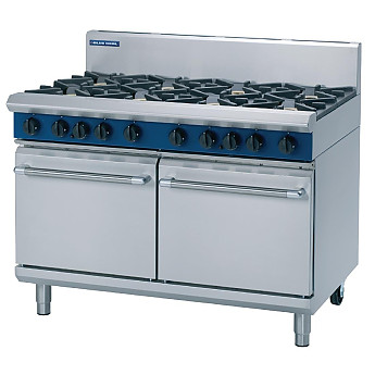 Blue Seal Evolution 8 Burner Double Static Oven 1200mm - Click to Enlarge