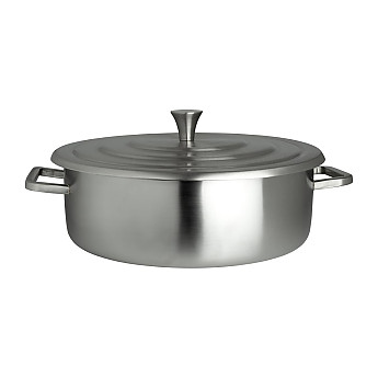 Steelite Creations Homestyle Brushed Stainless Round Chafer 3.8L - Click to Enlarge