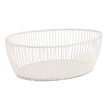 APS Svart Basket White 240x190x80mm - Click to Enlarge