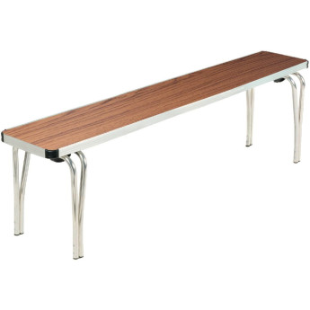 Gopak Contour Stacking Bench Teak Effect - Click to Enlarge