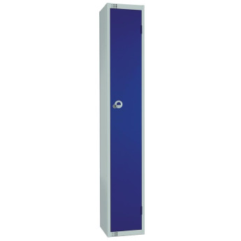 Elite Single Door 300mm Deep Lockers Blue - Click to Enlarge