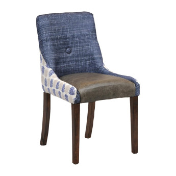 Bath Dining Chair Vintage with Alfresco Marine Outer Back Saddle Ash Seat - Click to Enlarge