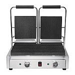 Buffalo Bistro Double Ribbed Contact Grill