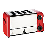 Rowlett Esprit 4 Slot Toaster Traffic Red w/2x Additional Elements & Sandwich Cage