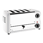 Rowlett Esprit 4 Slot Toaster White w/2x Additional Elements & Sandwich Cage