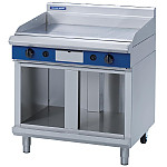 Blue Seal Evolution Chrome 1/3 Ribbed Griddle with Cabinet Base 900mm