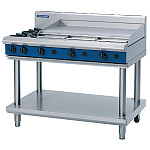 Blue Seal Evolution Cooktop 2 Open/1 Griddle Burner on Stand 1200mm