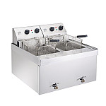 Parry Twin Tank Twin Basket Countertop Electric Fryer NPDF6