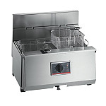 FriFri Profi+ 10 Electric Countertop Fryer Single Tank Twin Baskets 6.9kW Three Phase