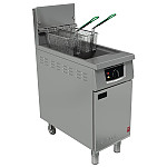 Falcon Single Tank Twin Basket Free Standing Gas Filtration Fryer G401F