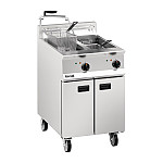 Lincat Opus 800 Twin Tank Twin Basket Free Standing Electric Filtration Fryer OE8113/OP