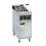 Roller Grill Twin Tank Twin Basket Free Standing Electric Fryer RFE20C