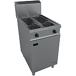 Falcon Chieftain Twin Tank Twin Basket Free Standing Gas Fryer G1848X