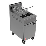 Falcon Dominator Twin Pan, Twin Basket Gas Fryer G3845