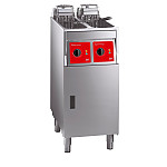 FriFri Super Easy 422 Electric Free-Standing Twin Tank Fryer with Filtration 2 Baskets 2x 7.5kW - Three Phase