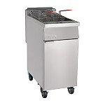 Buffalo Single Tank Twin Basket Freestanding Gas Fryer