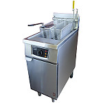 Falcon Infinity Single Tank Twin Basket Free Standing Gas Filtration Fryer G2845F