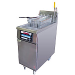 Falcon Infinity Single Tank Twin Basket Free Standing Gas Filtration Fryer G2844F