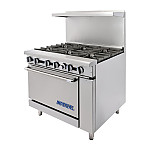 Imperial 6 Burner Gas Oven Range IR6