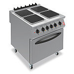 Falcon F900 Four Hotplate Electric Oven Range on Castors E9184