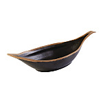 APS Crocker Leaf Bowl Brown. 420mm length