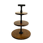 Steelite Chestnut Pipe Stand 3-Tier 355x509mm