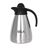 Olympia Screwtop Vacuum Milk Jug 1Ltr