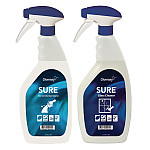 SURE Glass Cleaner / Interior and Surface Cleaner Refill Bottles 750ml (6 Pack)