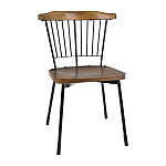 Bolero Scandi Side Chairs Black (Pack of 2)